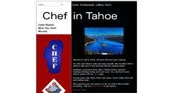 Desktop Screenshot of chefintahoe.com
