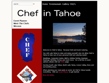 Tablet Screenshot of chefintahoe.com